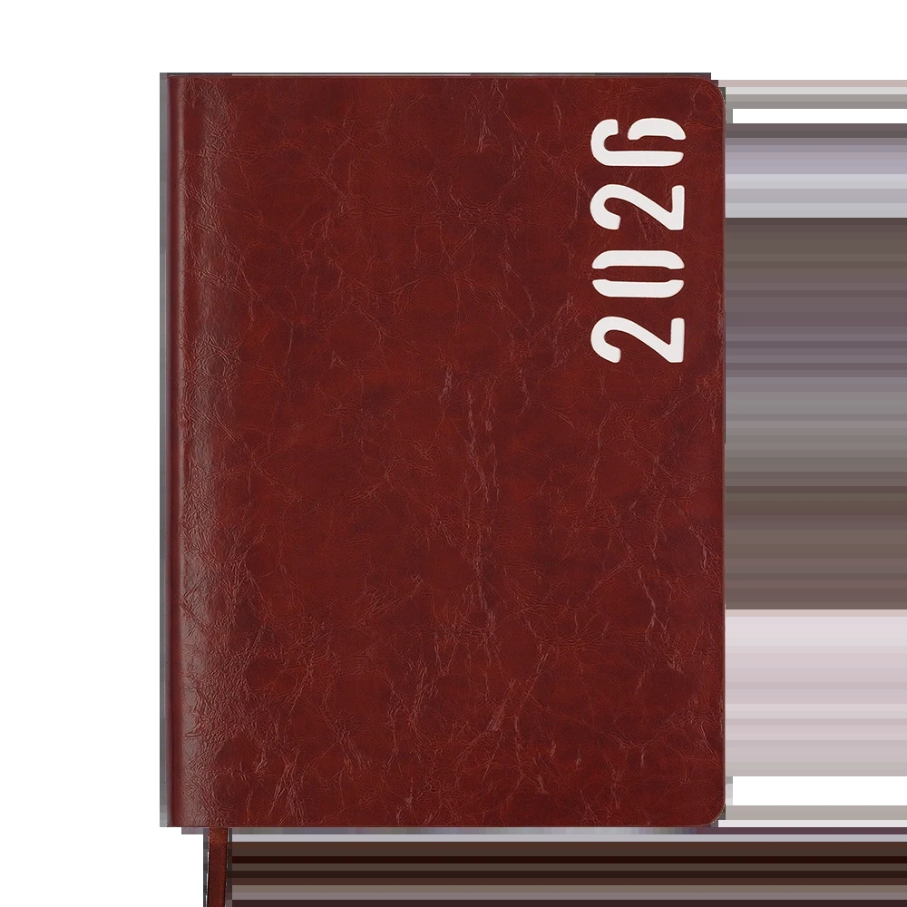 Щоденник датований A5 2026 Buromax Mind коричневий BM.21152-25