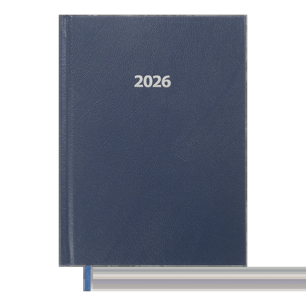 Щоденник датований A5 2026 Buromax Strong темно-синій BM.2129-03