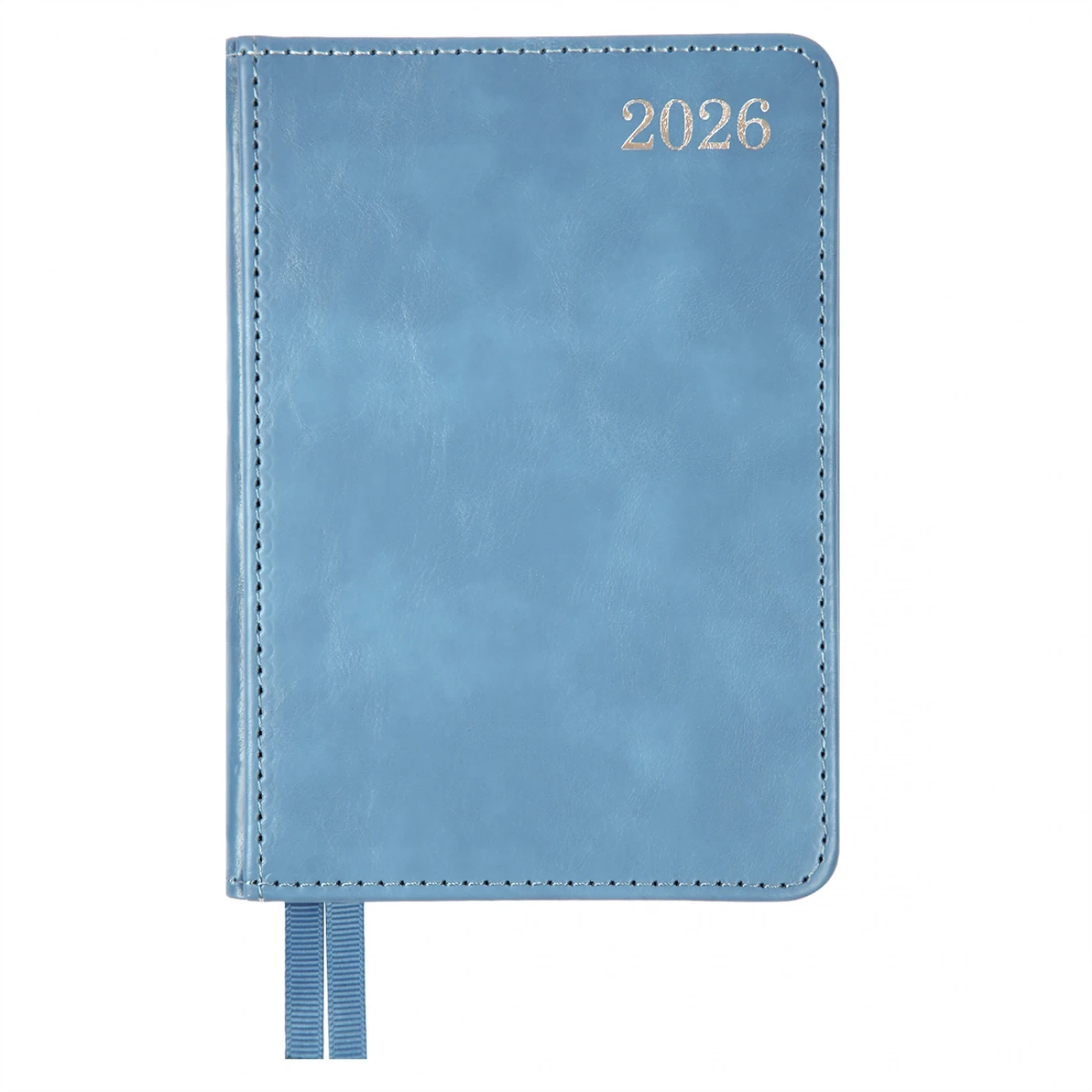 Щоденник датований А6 2026 Leo Planner City твердий блакитний