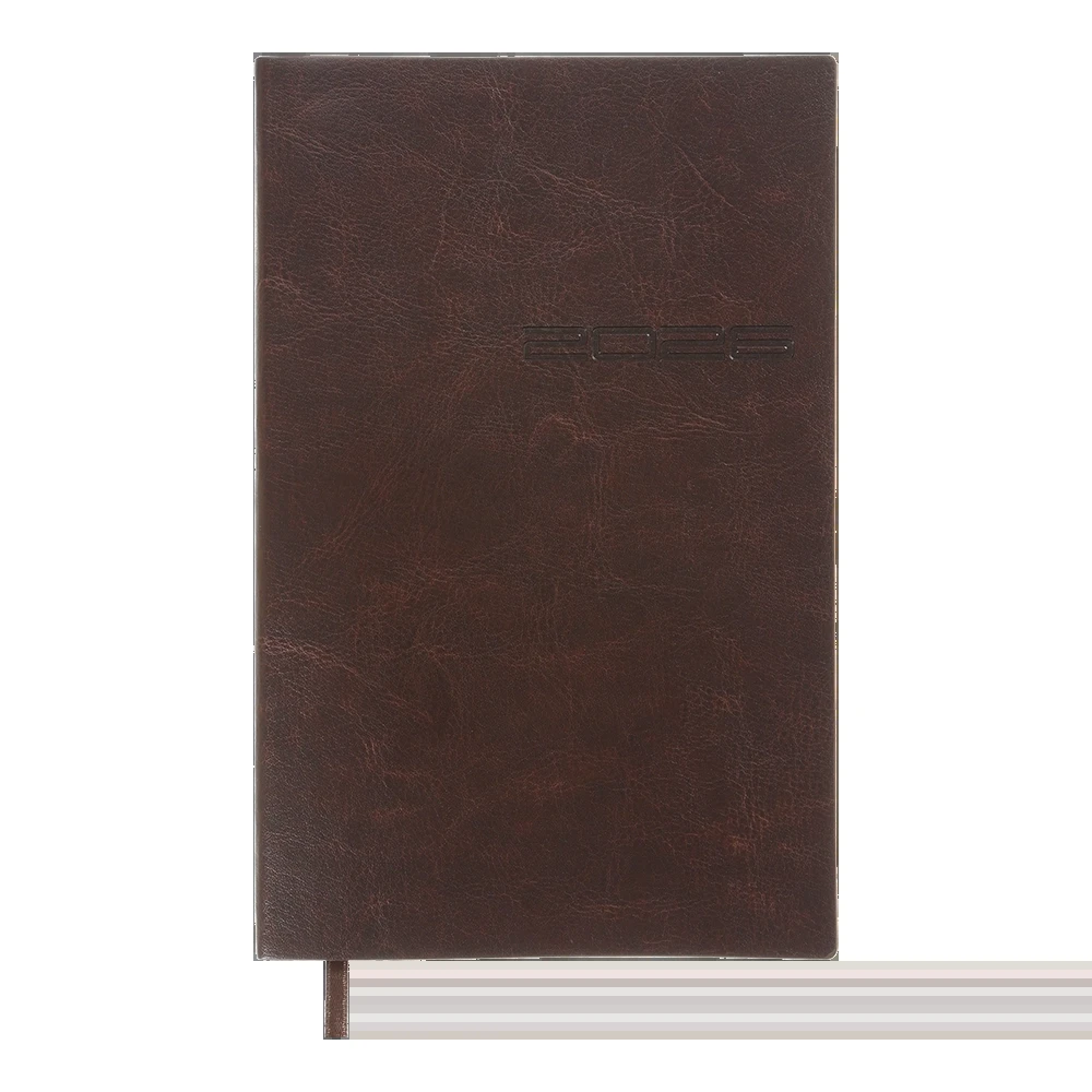 Щотижневик датований A5 2026 Buromax Ideal коричневий BM.2707-25