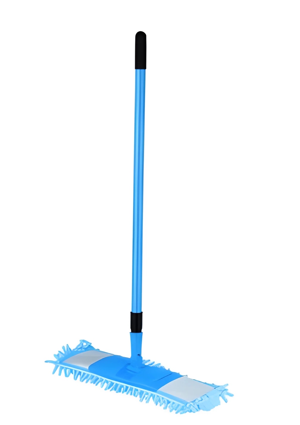 Швабра Eco Fabric з мікрофібри 44 см локшина ручка телескопічна 120 см синя EF-SalsaB
