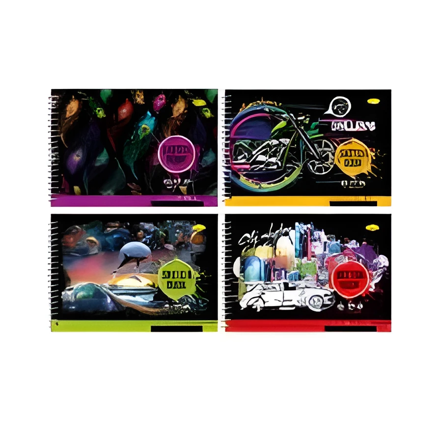 Скетч-бук BLACK Апельсин, А5, 120г/м2, 24 аркуші, пружина