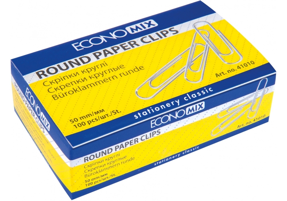 Скріпки 50мм Economix 100шт — фото 2