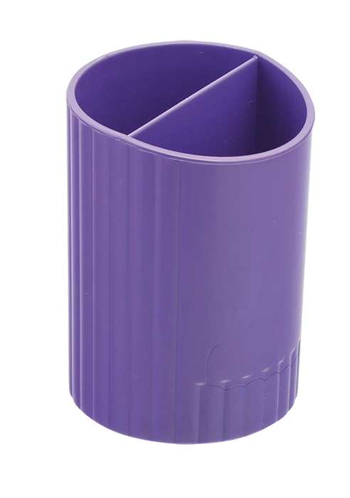 Стакан для ручок ZIBI фіолетовий з 2 відділеннями — фото 2