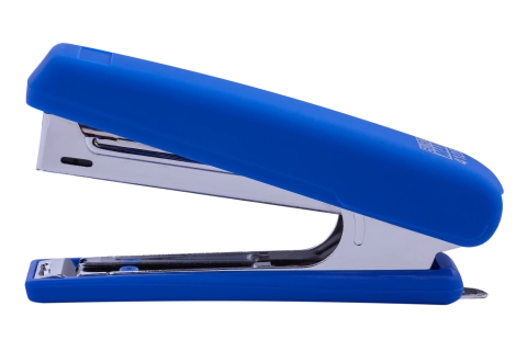 Степлер Buromax синій Rubber touch 12 аркушів — фото 2