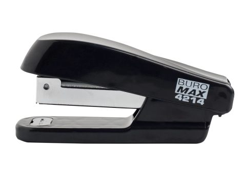 Степлер BUROMAX 20 аркушів пластиковий чорний — фото 2