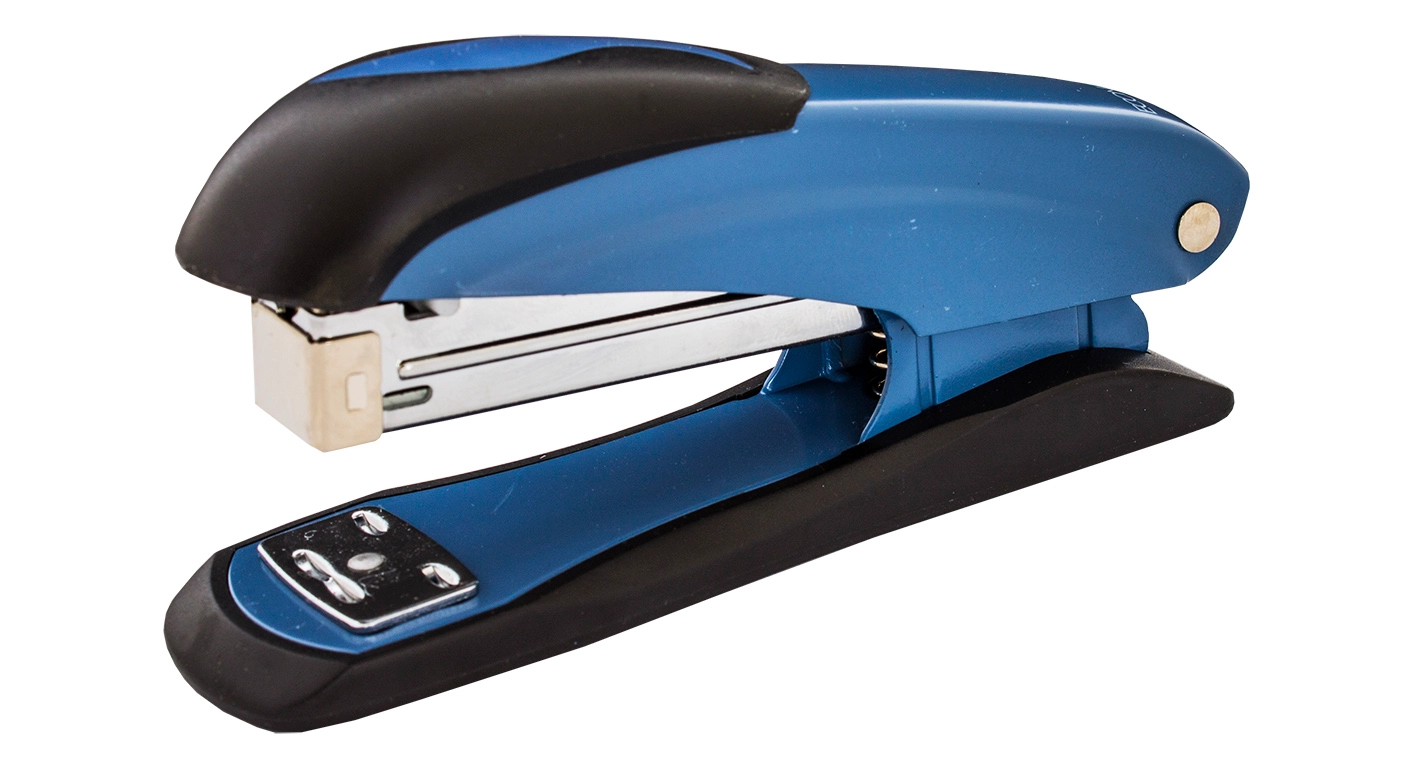 Степлер Economix металевий №24/6 26/6 26/8 до 30 аркушів синій — фото 2
