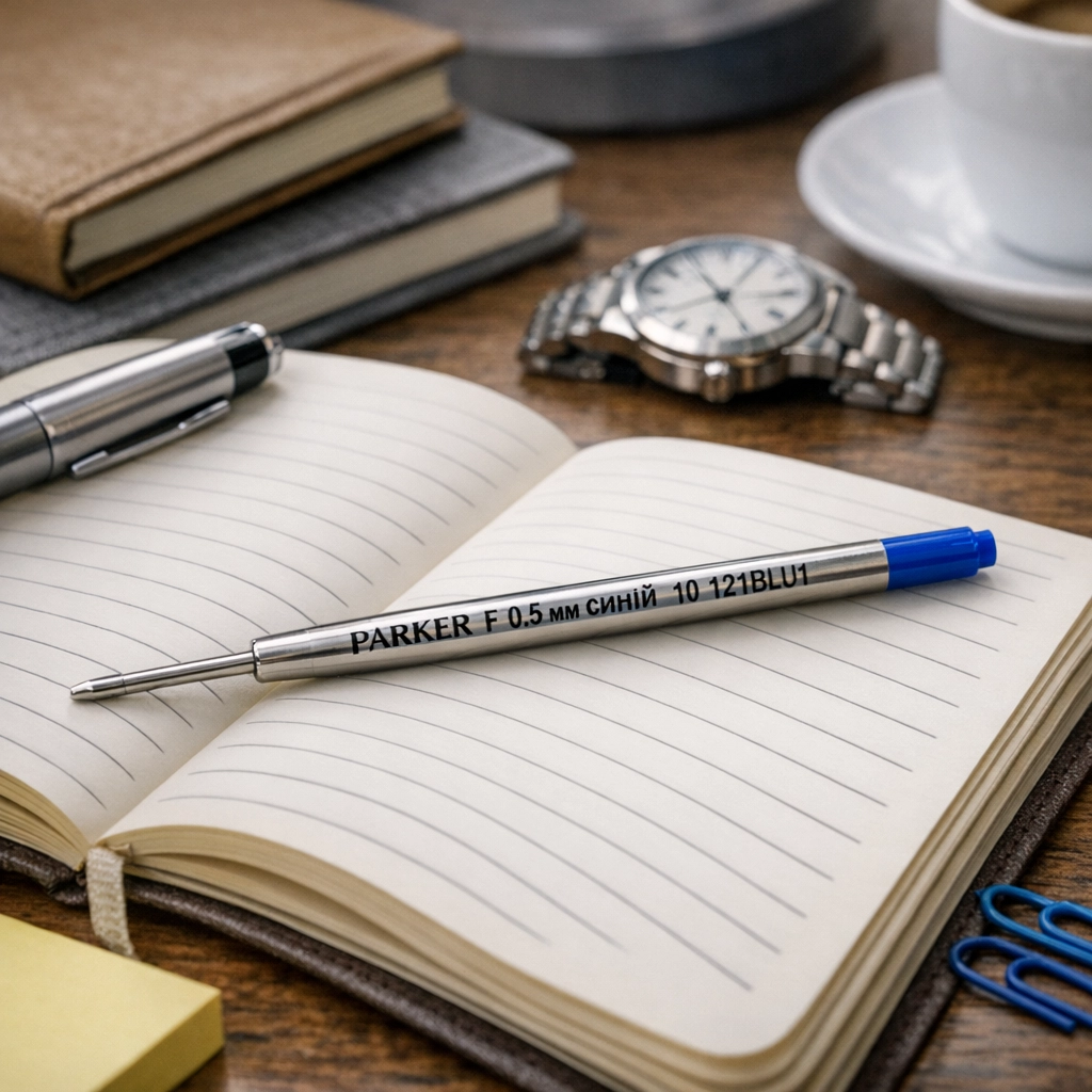 Стержень капілярний Parker F 0,5 синій 10 121BLU1