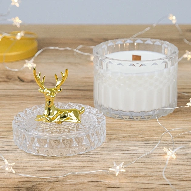 Свічка парфумована Імбирний пряник 100% соєвий віск 200g 42h - атмосферний подарунок — фото 4