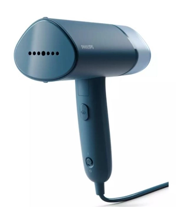 Відпарювач Philips компактний 3000 Series, 1000Вт, 100мл, постійна пара - 20гр, складана ручка, синій — фото 2