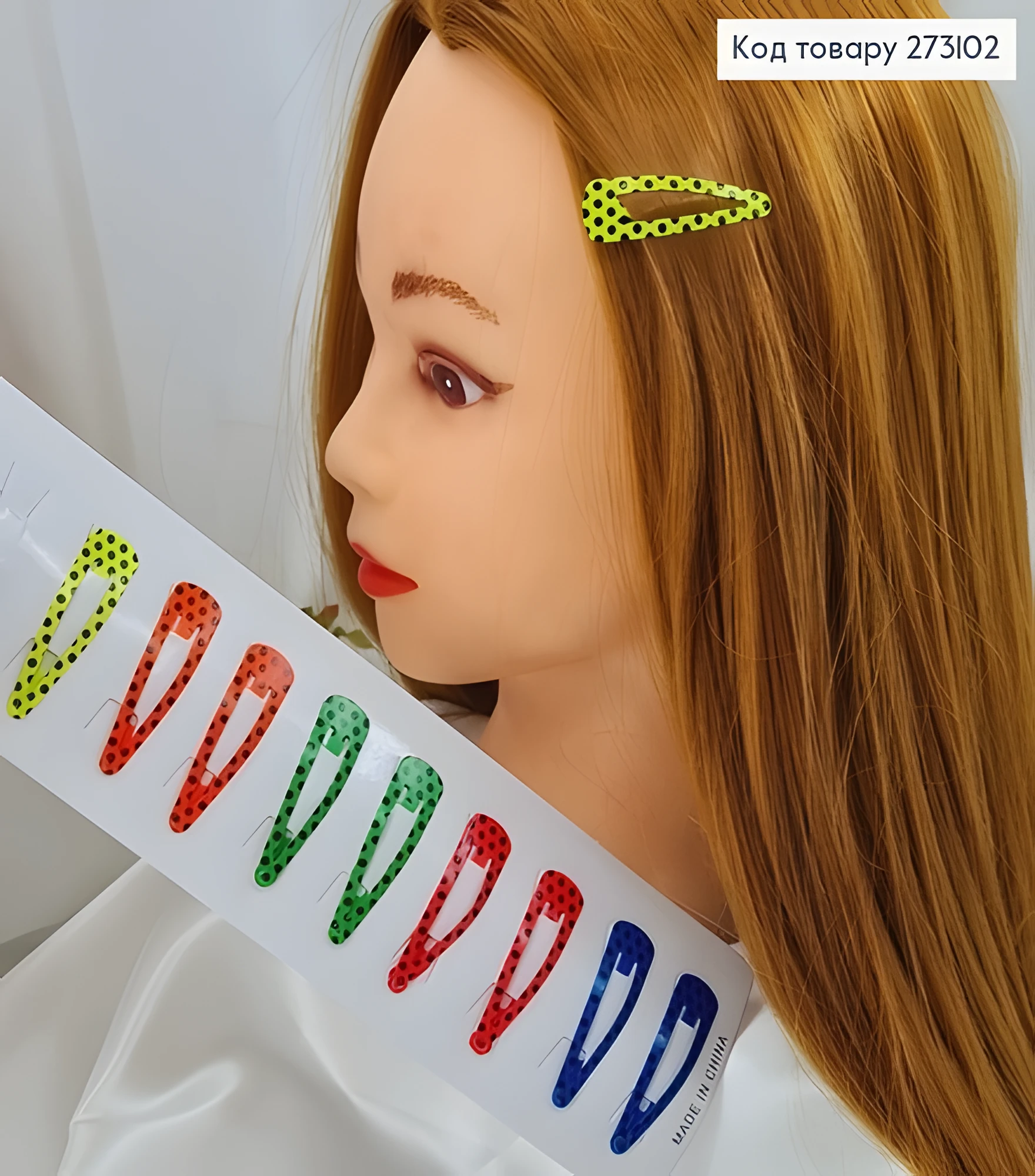 Заколка Tік-Tak 5см кольорова 10 шт — фото 2