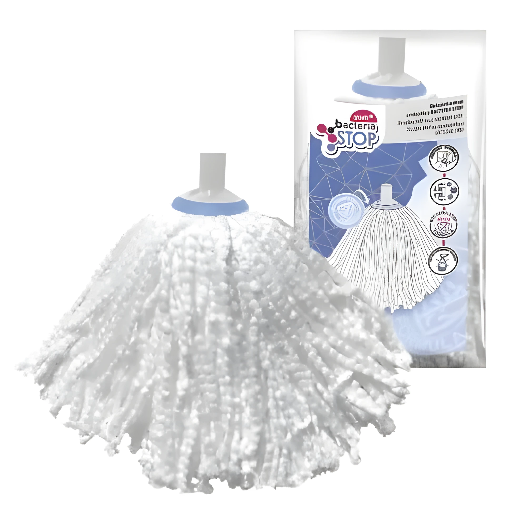 Запаска до швабри Bacteria Stop мікрофібра 167г 077010
