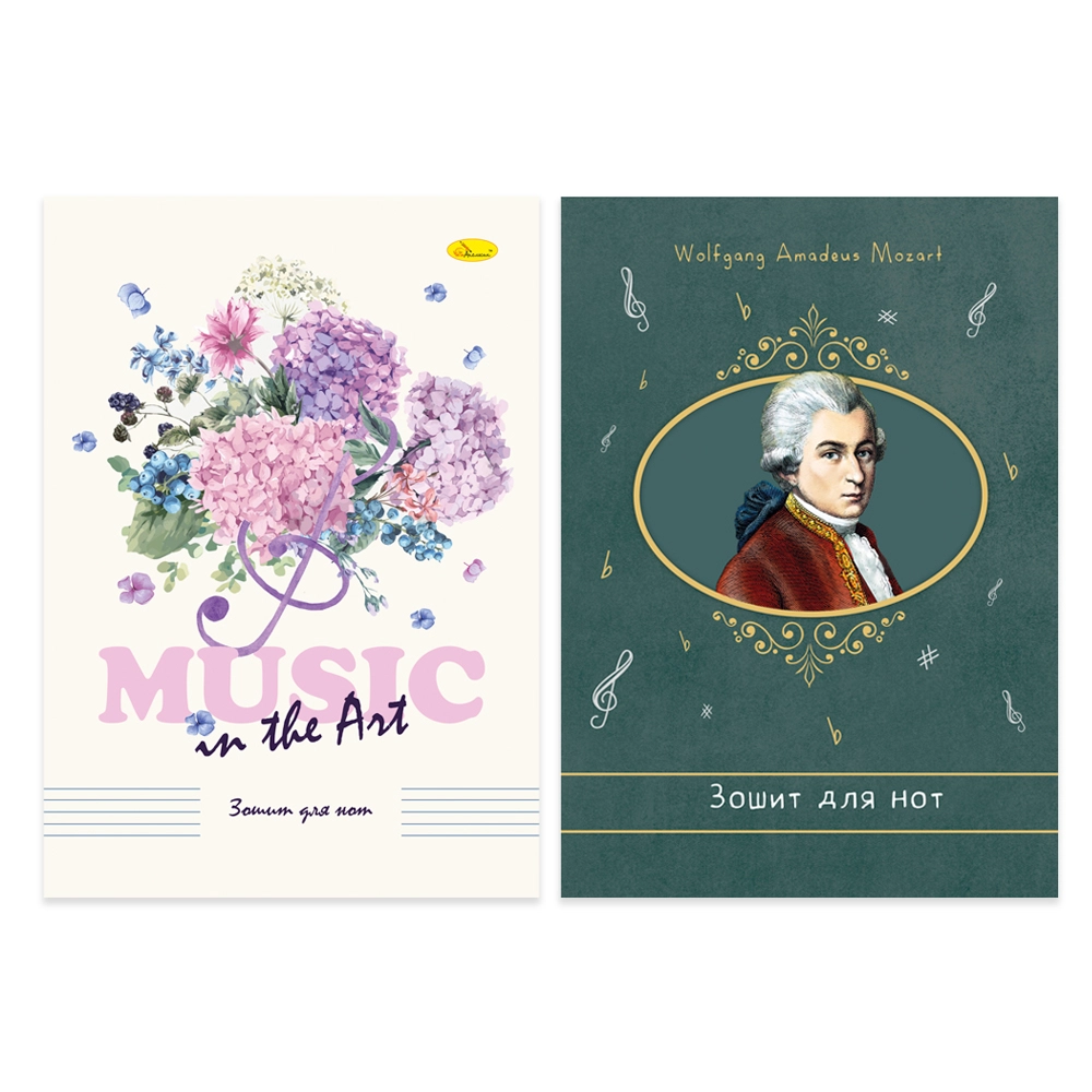 Зошит для нот А4 12 листів скоба Апельсин — фото 5