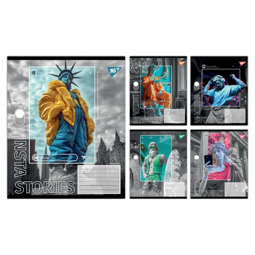 Зошит учнівський 36 аркушів лінія Yes Insta Storys — фото 2