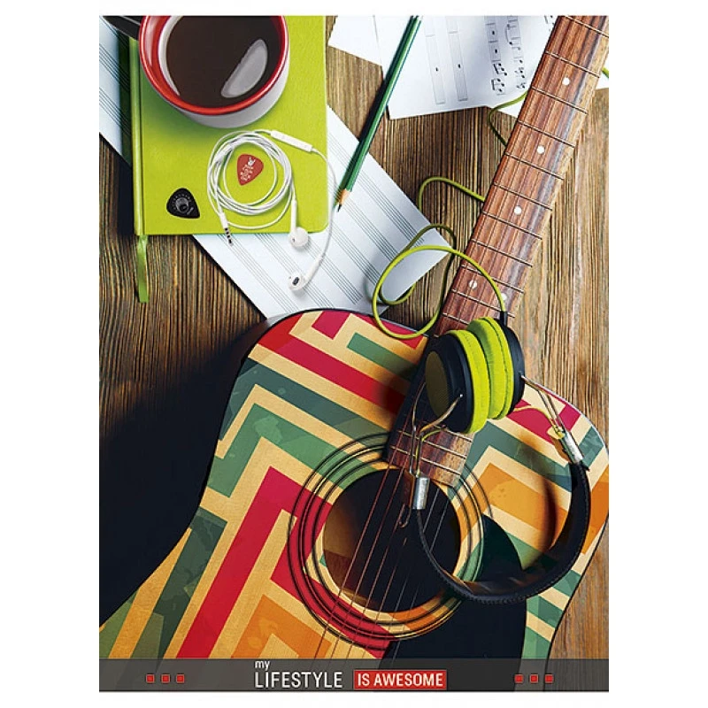 Зошит загальний, скоба, А5/80арк., у лінію